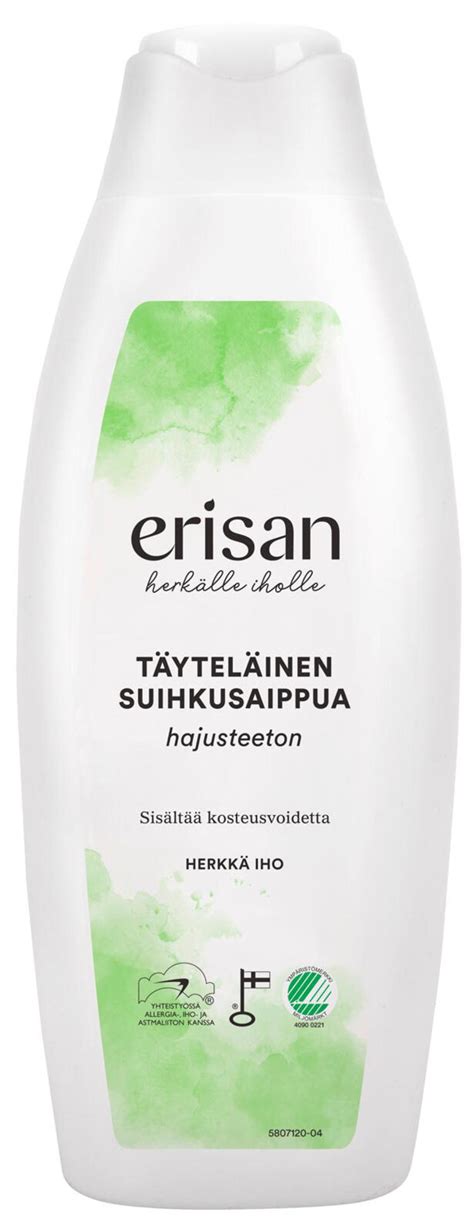 Erisan Hajusteeton Täyteläinen Suihkusaippua 400 ml.